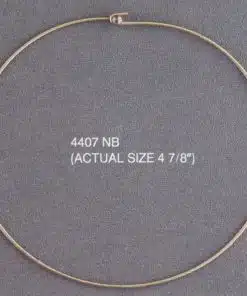 Photo of metal neck ring with the words "4407 NB (Actual Size 4 7/8)"